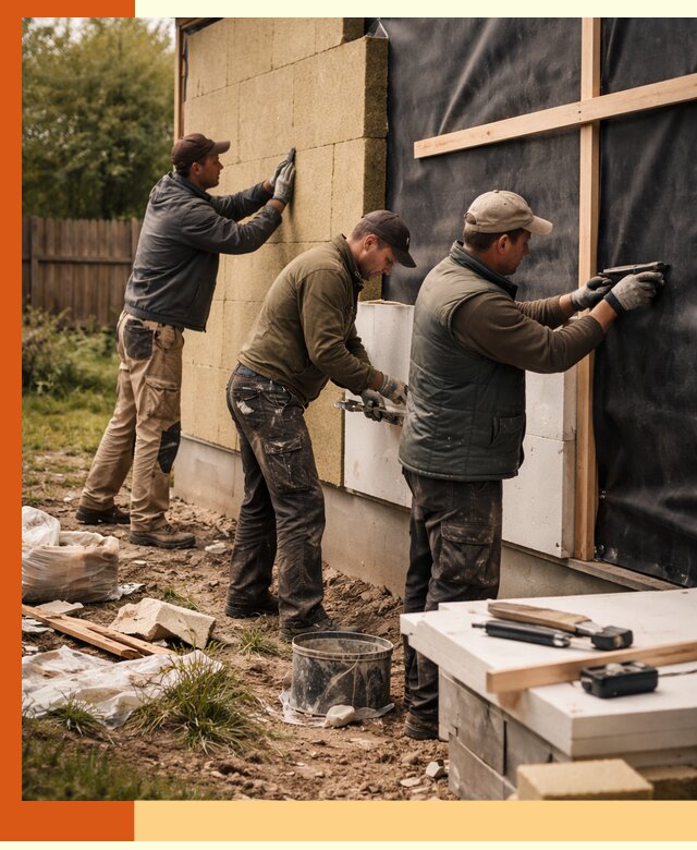 Утепление дачного дома под ключ в Ейске