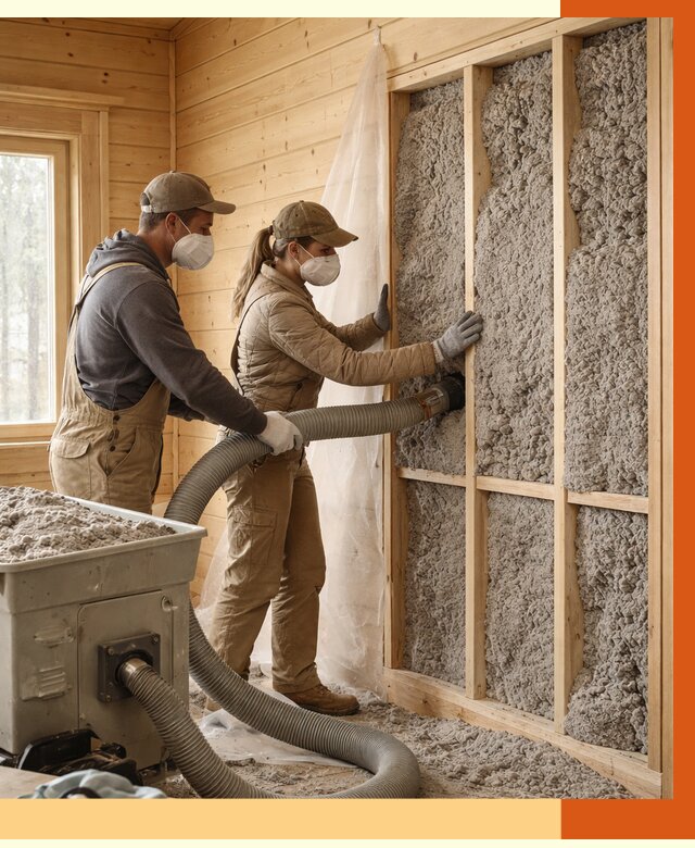 Утепление дачного дома эковатой в Ейске от 1494 руб./м2 — комплексно, ТепломастерЕск