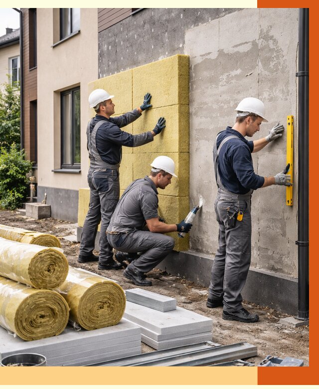 Утепление таунхауса в Ейске от 7420 руб/м2 — комплекс под ключ | ТепломастерЕск