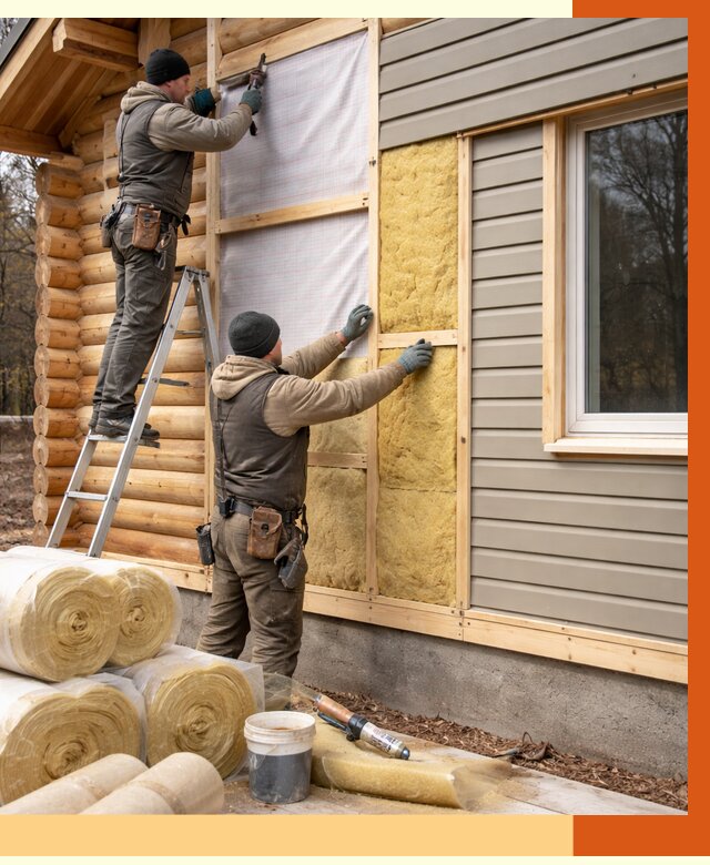 Утепление деревянного дома в Ейске от 6390 руб./м2 — заказать работы | ТепломастерЕск