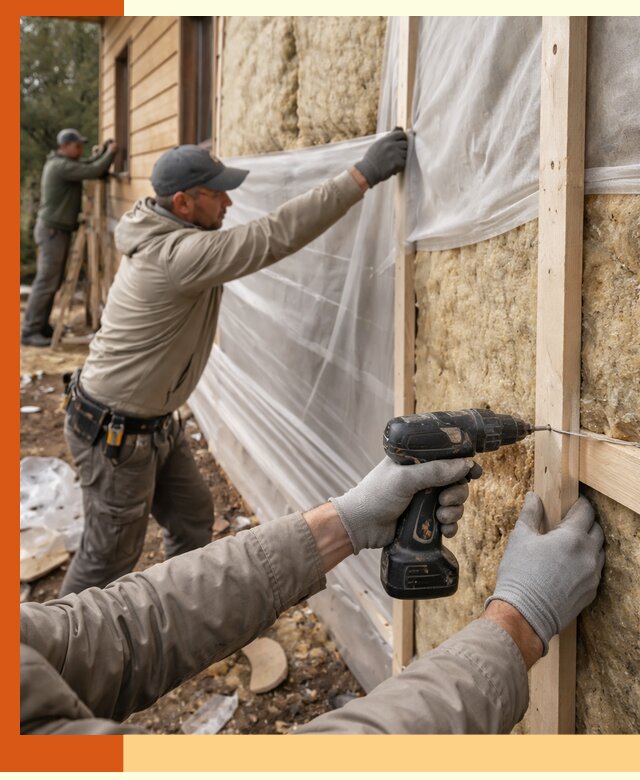 Утепление дома из бруса в Ейске качественно и долговечно