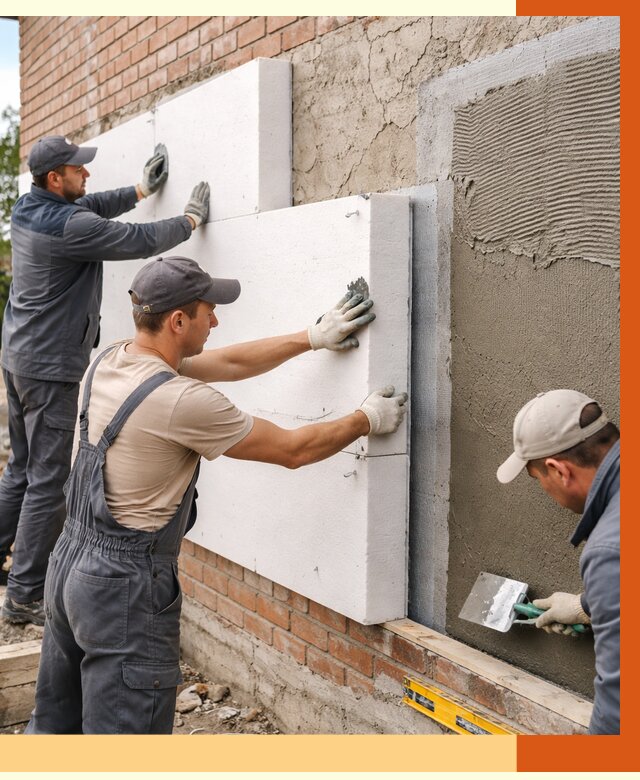 Утепление кирпичного дома в Ейске от 4329 руб. под ключ | ТепломастерЕск