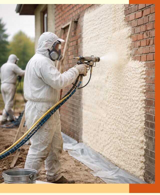 Утепление кирпичного дома ППУ в Ейске под ключ от 6699 руб. | ТепломастерЕск