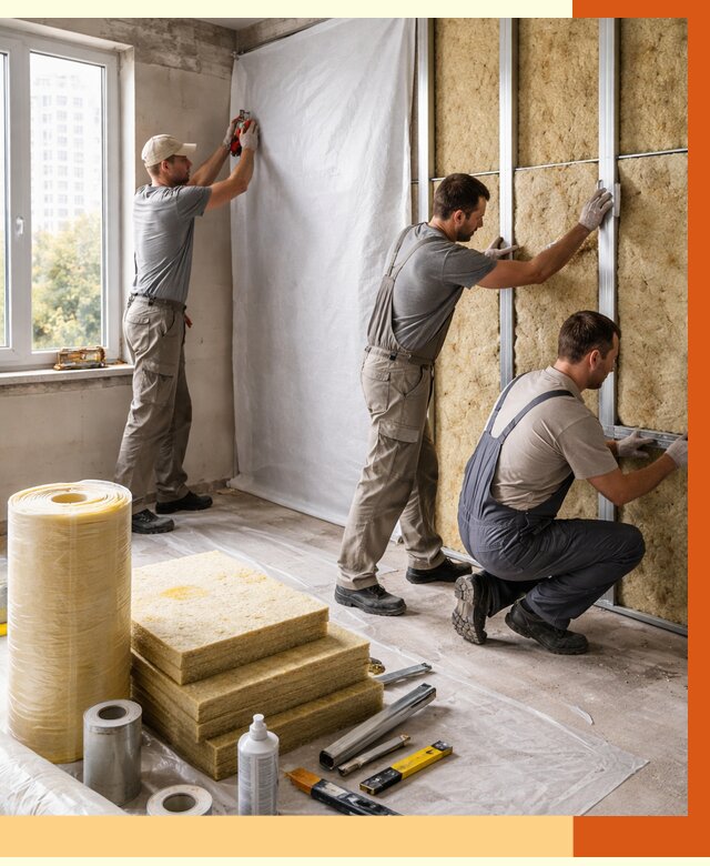 Утепление квартиры в Ейске от 4638 руб/м2 — утеплить квартиру изнутри и снаружи | ТепломастерЕск