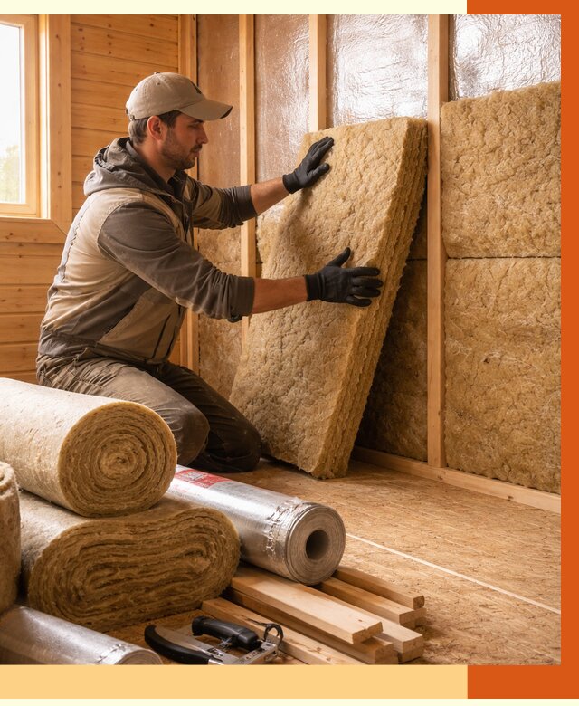 Утепление бани в Ейске под ключ от 4638 руб./м2 — утеплить потолок, пол и стены | ТепломастерЕск