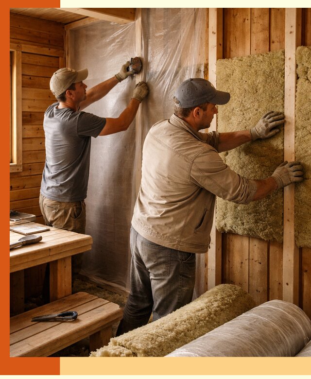 Утепление бани изнутри в Ейске качественно и недорого