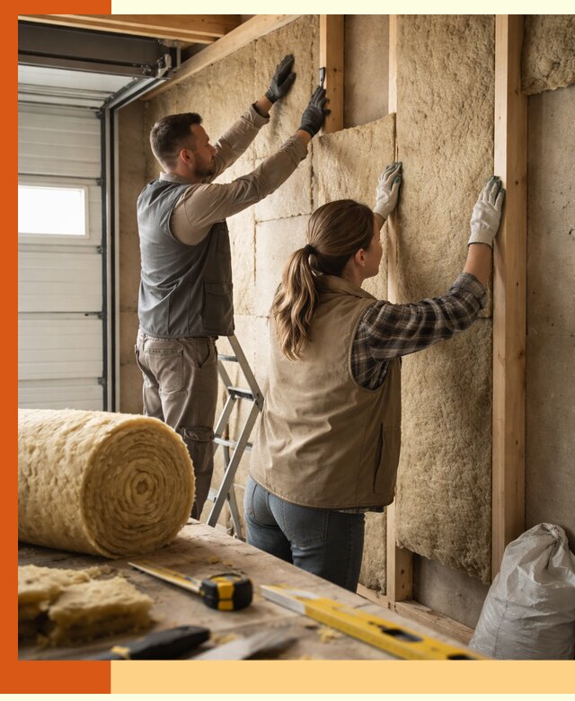 Утепление гаража изнутри в Ейске: быстро и надежно