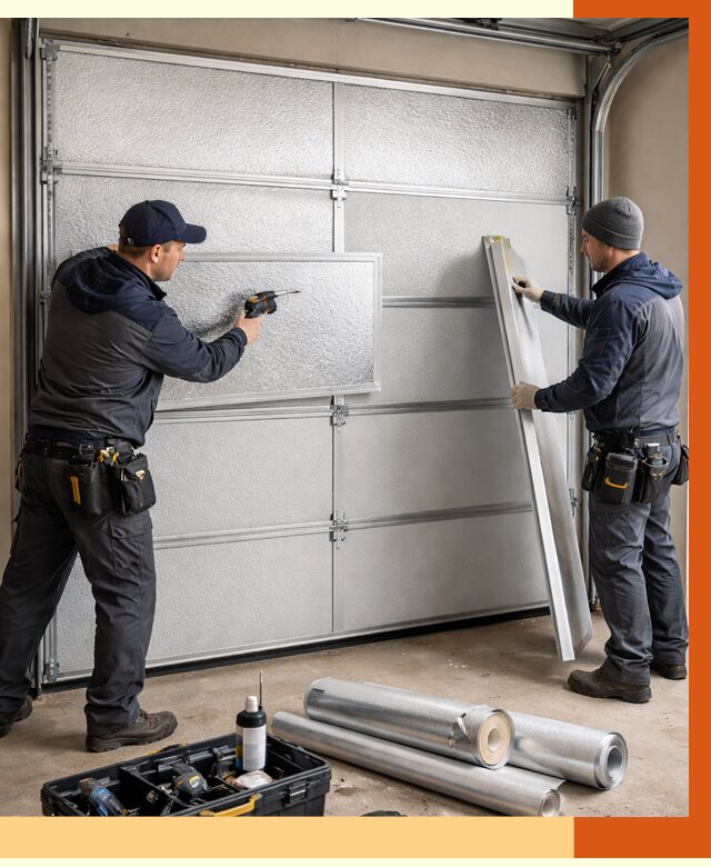 Утепление гаражных ворот в Ейске от 8090 руб/м2 — надежно и быстро | ТепломастерЕск