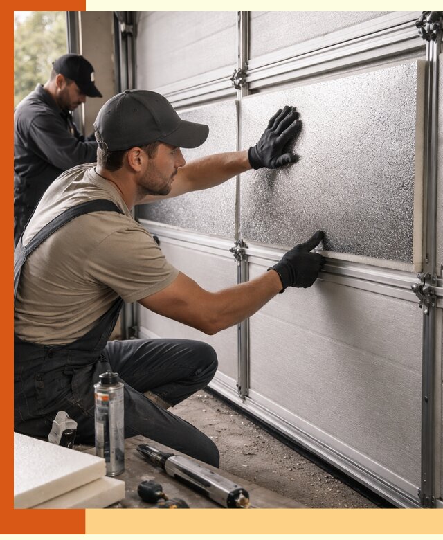 Утепление гаражных ворот в Ейске качественно и надежно
