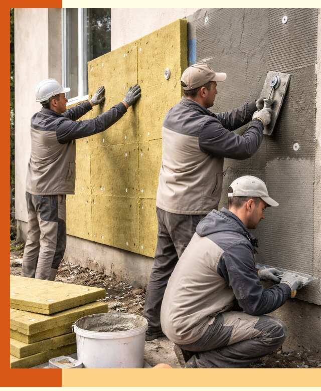 Утепление фасада под штукатурку в Ейске — энергоэффективная технология