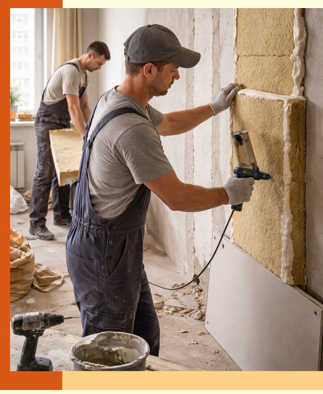 Утепление стен изнутри в Ейске — качественно и эффективно