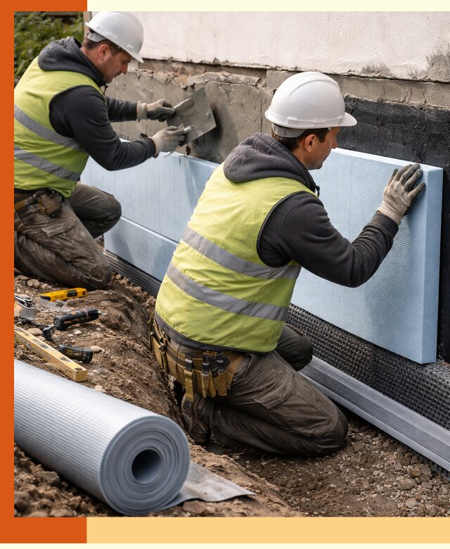 Утепление фундамента снаружи в Ейске — профессиональная теплоизоляция