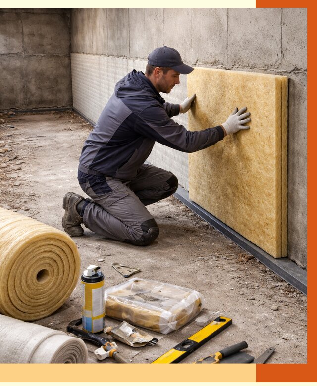 Утепление фундамента изнутри в Ейске от 4329 руб./м2 — работы под ключ | ТепломастерЕск