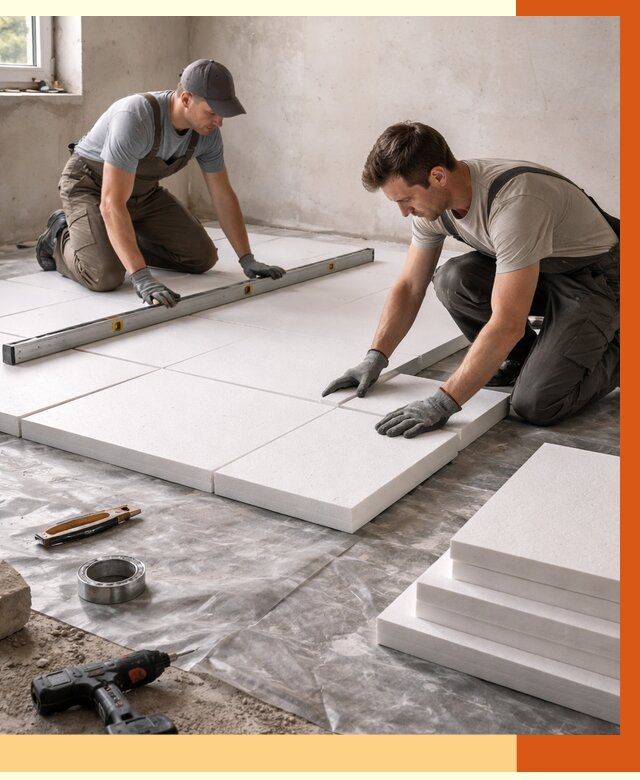 Утепление бетонного пола в Ейске от 2577 руб/м2 — монтаж и цена | ТепломастерЕск