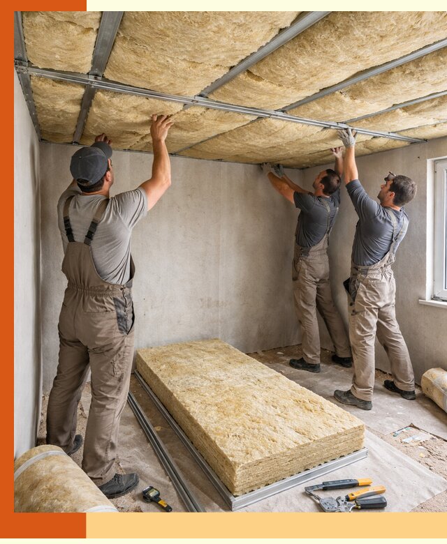 Утепление потолка в Ейске — тепло и без сквозняков