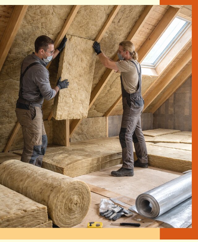 Утепление мансарды минватой в Ейске от 4329 руб./м2 — монтаж и пароизоляция | ТепломастерЕск