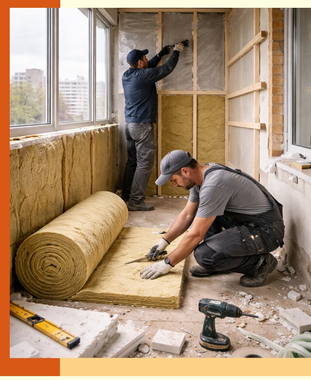 Утепление балкона под ключ в Ейске качественно и быстро