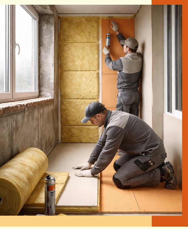 Утепление лоджии под ключ в Ейске от 6699 руб/м2 — комплексное решение | ТепломастерЕск