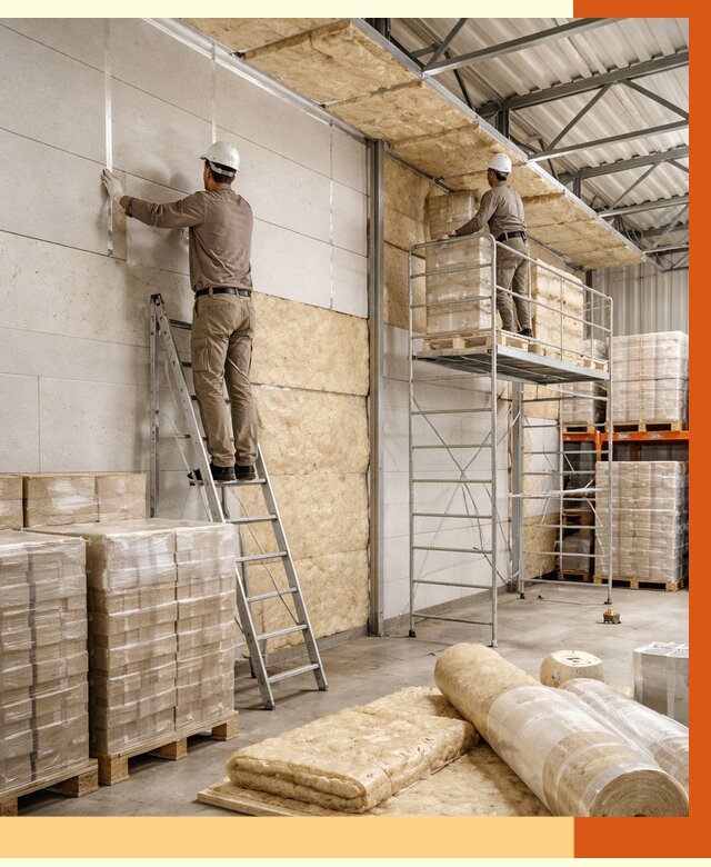 Утепление склада готовой продукции в Ейске от 2010 руб./м2 — комплексно | ТепломастерЕск