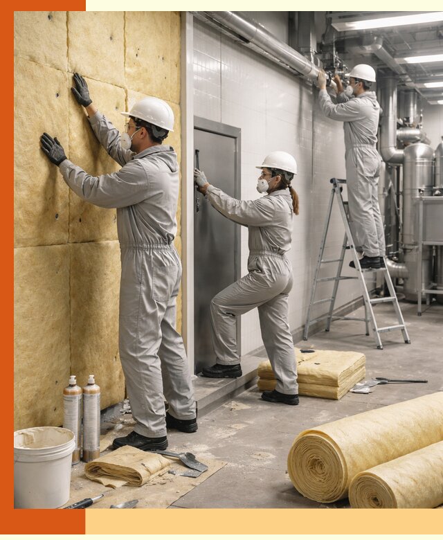 Утепление пищевого цеха под ключ в Ейске