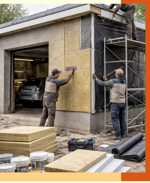 Утепление автосервиса в Ейске ппу, пеноизоляция, от 14944 руб/м2 — ТепломастерЕск