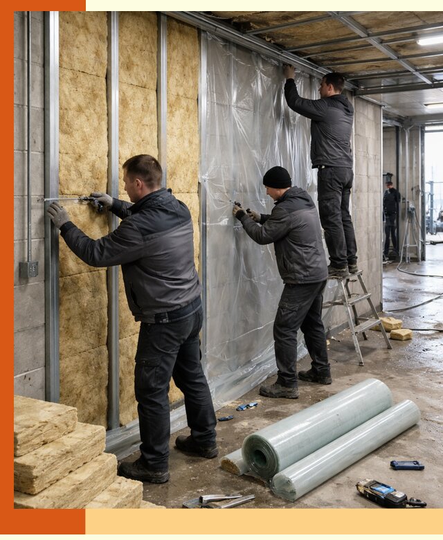 Профессиональное утепление автомойки в Ейске для любого типа помещений