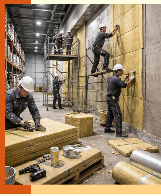 Утепление логистического центра в Ейске качественно и экономично