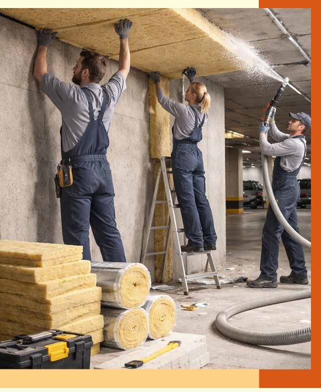 Утепление паркинга в Ейске от 7008 руб./м2 — работы под ключ | ТепломастерЕск