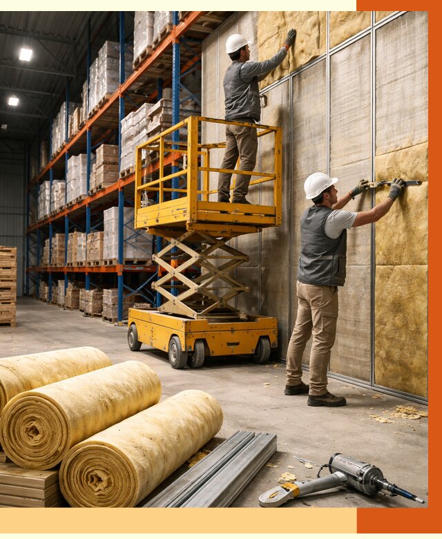 Утепление торгового склада в Ейске от 3298 руб/м2 — комплексно и под ключ | ТепломастерЕск