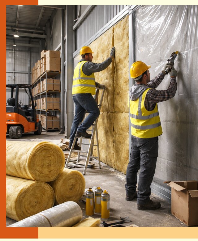 Утепление склада с техникой в Ейске под ключ