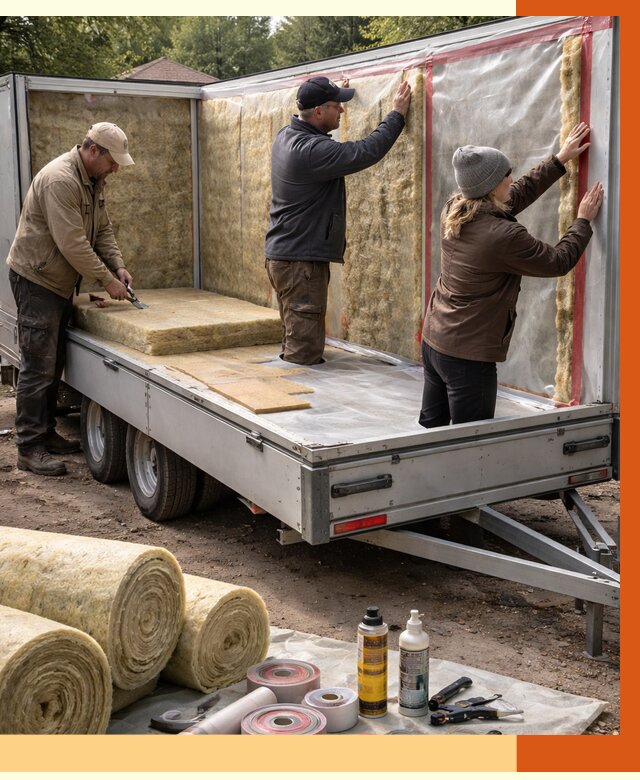 Утепление прицепа в Ейске под ключ от 12883 руб. — комплекс от ТепломастерЕск