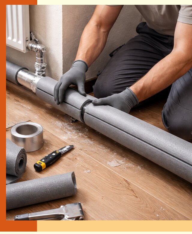 Утепление труб отопления в Ейске: теплоизоляция и защита сети