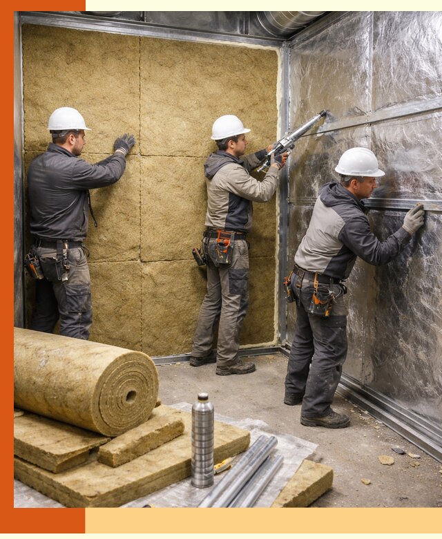 Утепление венткамеры в Ейске — качественная теплоизоляция и шумопоглощение