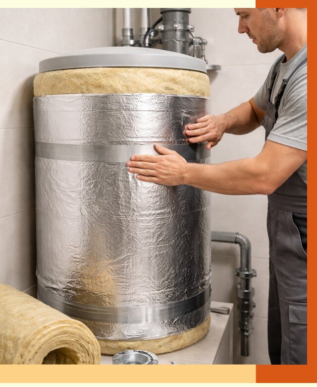 Утепление бойлера в Ейске от 4638 руб. под ключ | Утепление ППУ | ТепломастерЕск