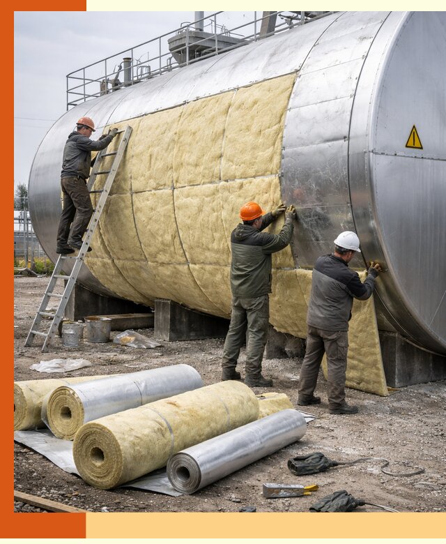 Утепление резервуаров с топливом в Ейске надежно и экономично