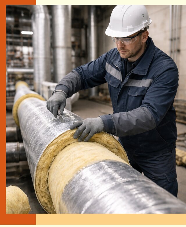 Утепление технологического оборудования и заводских установок в Ейске