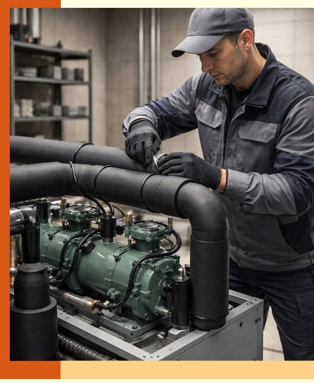 Утепление холодильного агрегата и теплоизоляция в Ейске