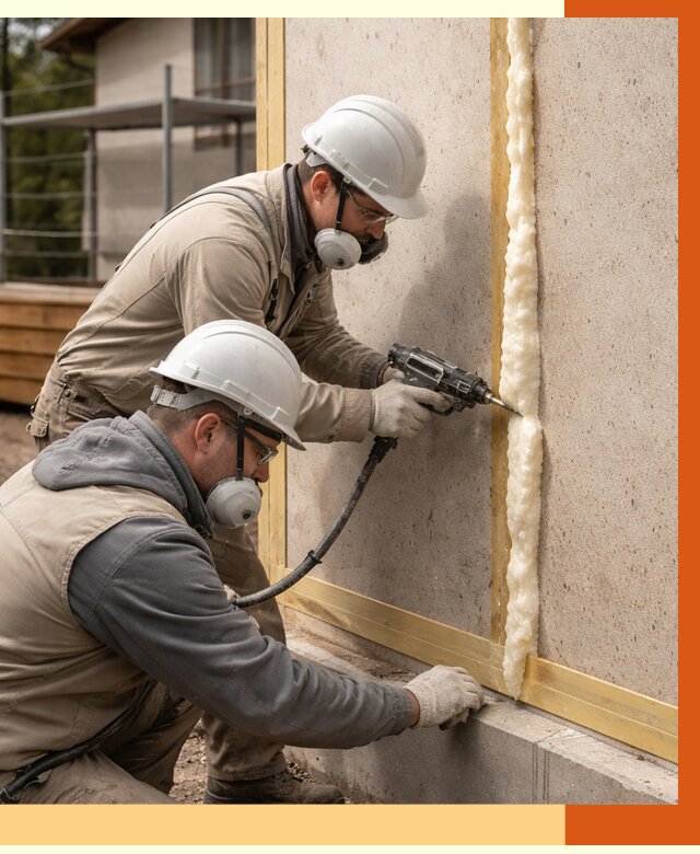 Утепление сип панелей ППУ в Ейске от 4947 руб. под ключ | ТепломастерЕск