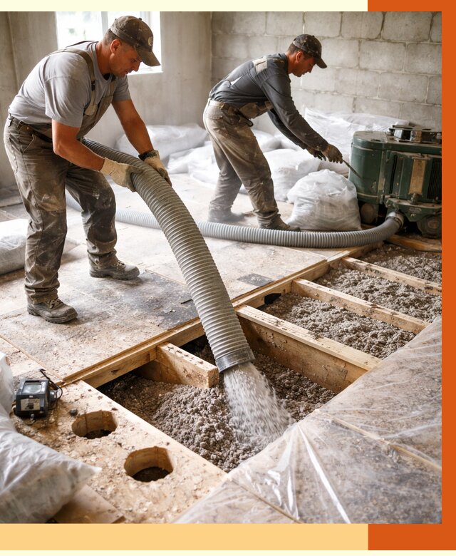 Заполнение пустот перекрытий в Ейске от 4638 руб. под ключ | ТепломастерЕск