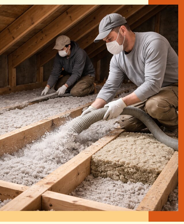 Заполнение полостей чердачного перекрытия в Ейске от 4638 руб. | ТепломастерЕск