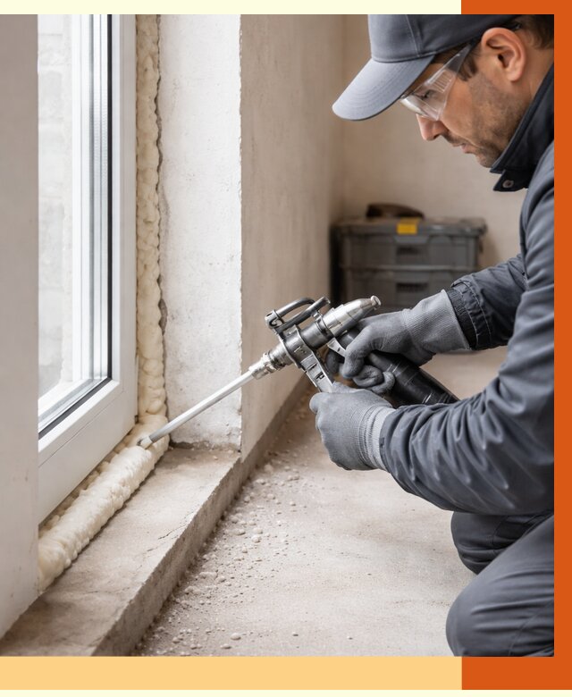 Герметизация стыков ППУ в Ейске от 1700 руб. за м2 — утепление примыканий под ключ | ТепломастерЕск