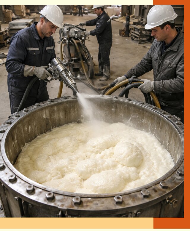 Заливка ППУ в емкости в Ейске от 7472 руб. — утепление емкости под ключ | ТепломастерЕск