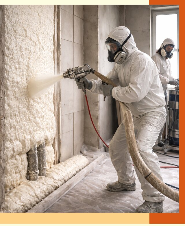 Напыление пенополиуретана в Ейске от 7730 руб./м2 — услуги и монтаж ППУ | ТепломастерЕск