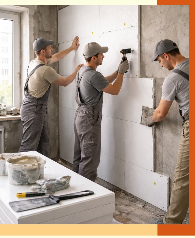 Утепление пенопластом домов и стен в Ейске от 1907 руб. — ТепломастерЕск