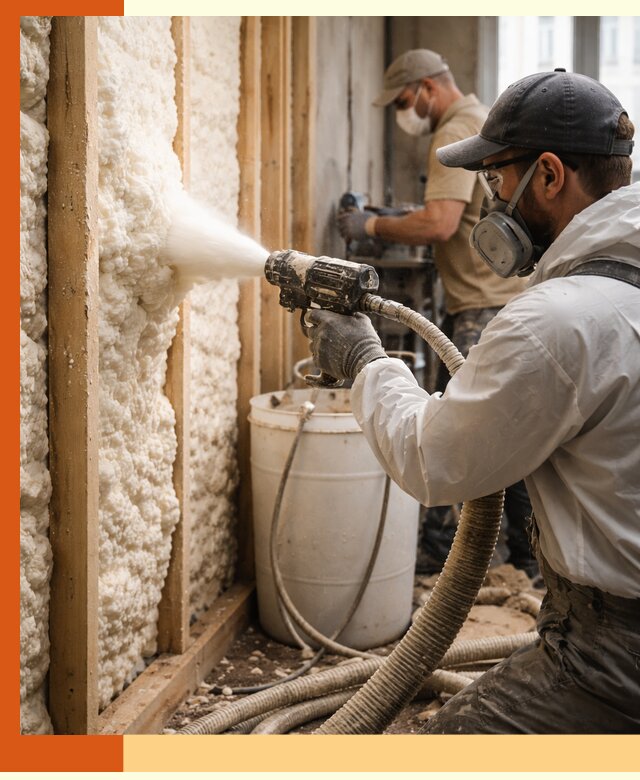 Утепление пеноизолом жилых и коммерческих объектов в Ейске