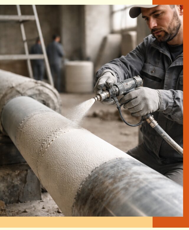 Утепление труб жидкой теплоизоляцией в Ейске от 7730 руб. под ключ | ТепломастерЕск