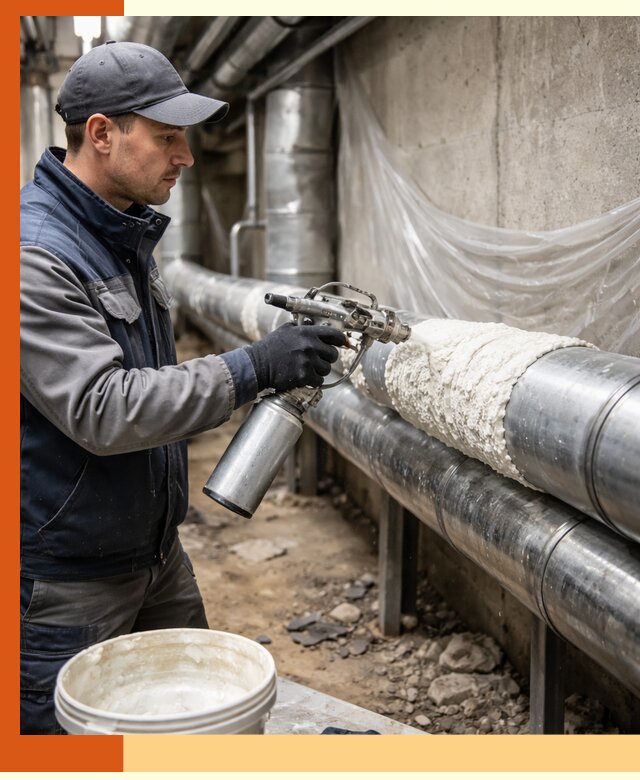 Утепление труб жидкой теплоизоляцией в Ейске