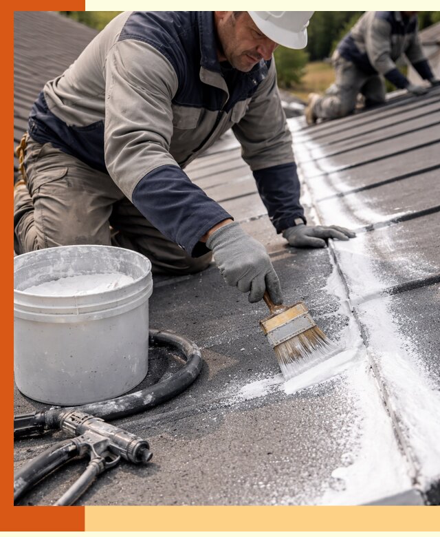 Утепление кровли жидкой теплоизоляцией в Ейске