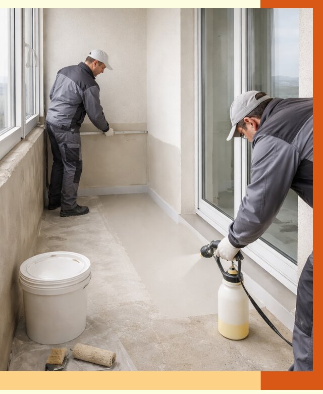 Утепление балкона жидкой теплоизоляцией в Ейске от 5926 руб./м2 | ТепломастерЕск