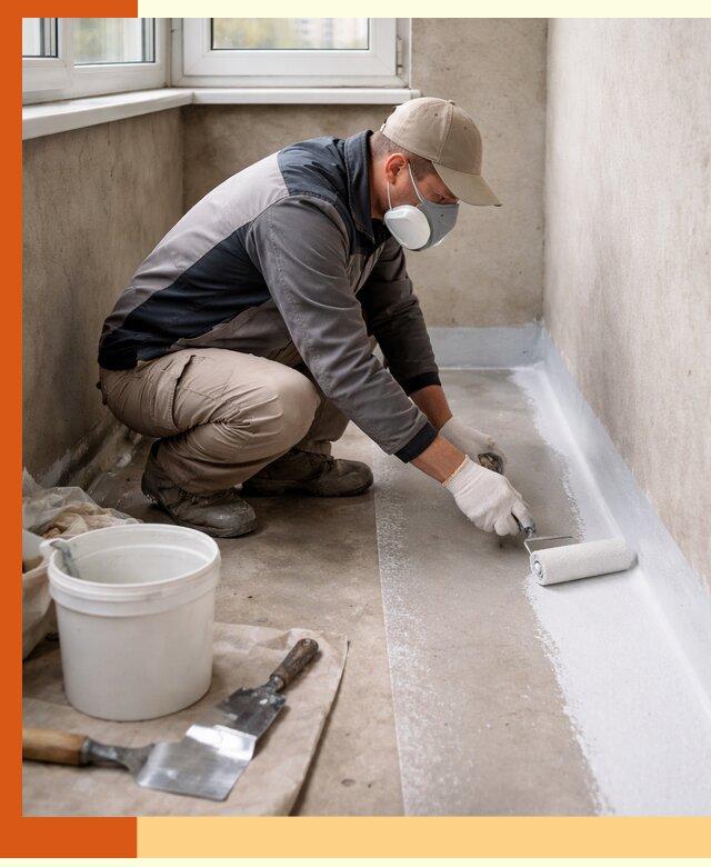 Утепление балкона жидкой теплоизоляцией в Ейске